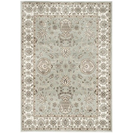 Safavieh 8 x 10 ft. Persian Garden Power Loomed Rectangle Area RugSilver & Ivory PEG610W-810